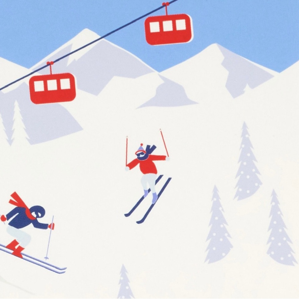 Hallmark Alpine Ski Slopes Boxed Christmas Cards, Pack of 16 (NWT) - Picture 6 of 13